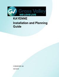 13 06165 001 AA KAY Installation Planning Guide